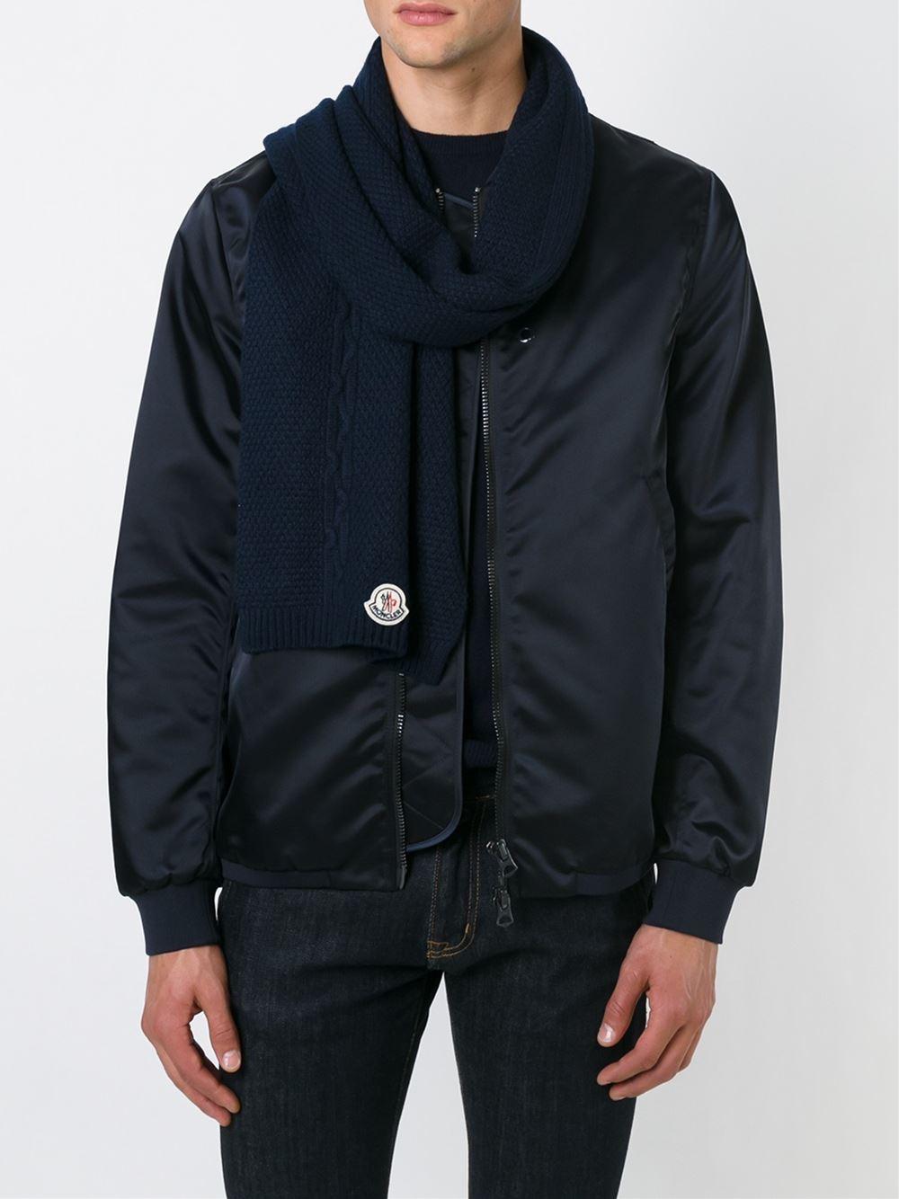 MONCLER モンクレール コピー ロゴパッチ ニットマフラー 6122403